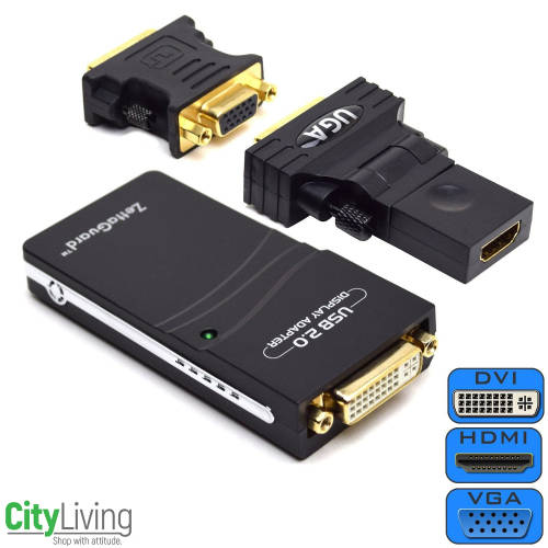 Video Cables & Adapters 4 IN 1 DVI HDMI VGI and USB Adapter was